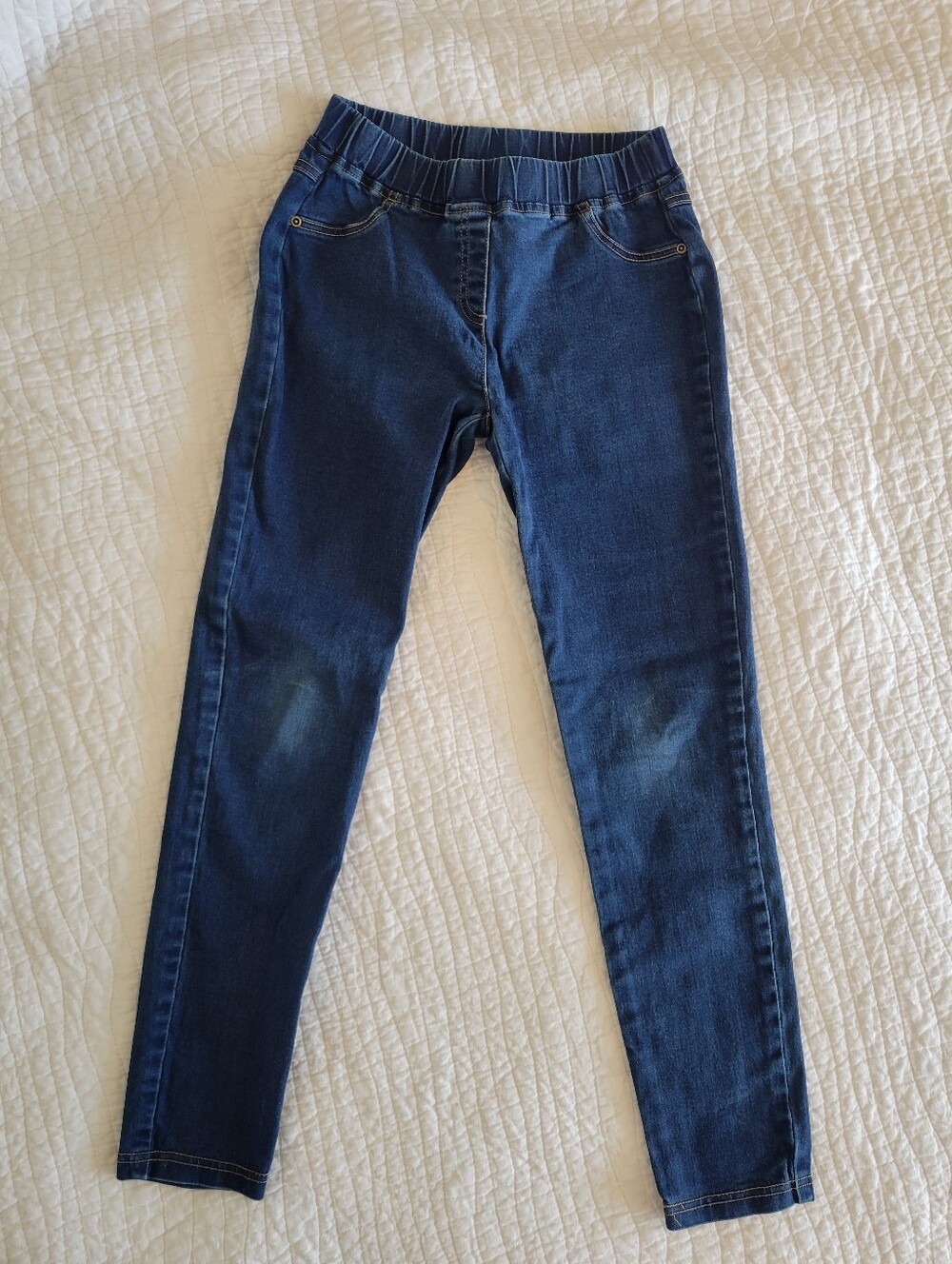 Hanna Andersson Girls Dark Blue Skinny Stretch Jeans